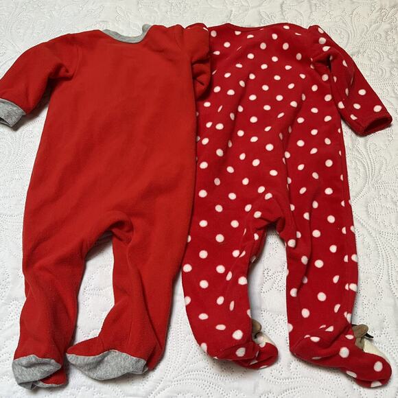 Carter's Fleece Reindeer PJs Size 6m - Picture 5 of 5